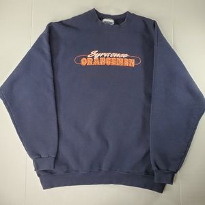 Vintage Syracuse Orangemen Lee Ultraweight Crewneck Sweatshirt Adult XL Blue
